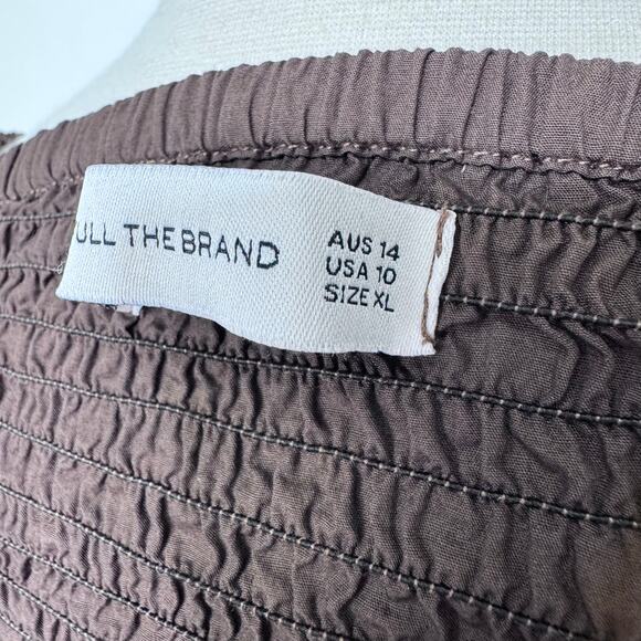 Faithfull the Brand Deva Midi Dress Dark Chocolate US 10 XL - Picture 10 of 11